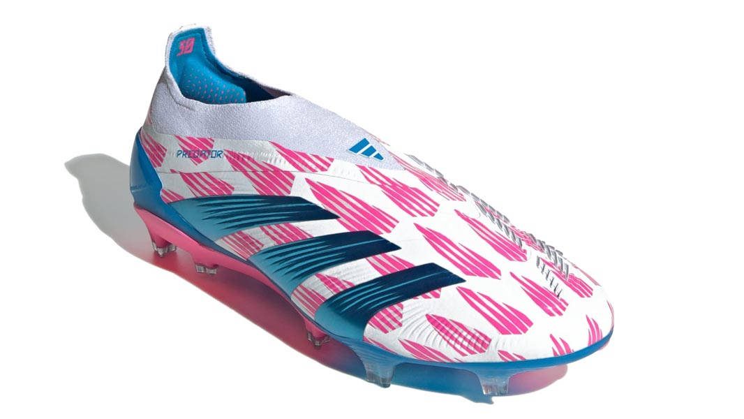 adidas Predator Elite Laceless FG Blue Pink Front