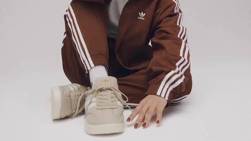 adidas Samba Home Wonder Beige IH5504 on foot front