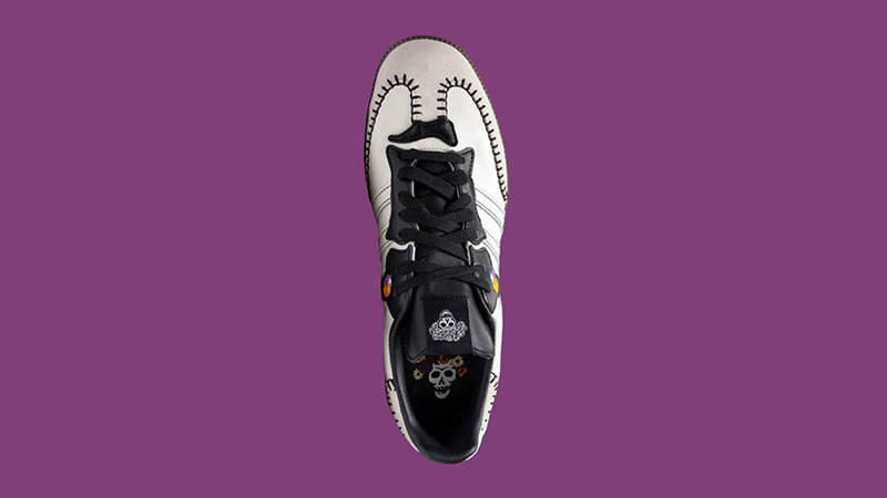 adidas Samba OG Dia De Los Muertos White JI3931 middle