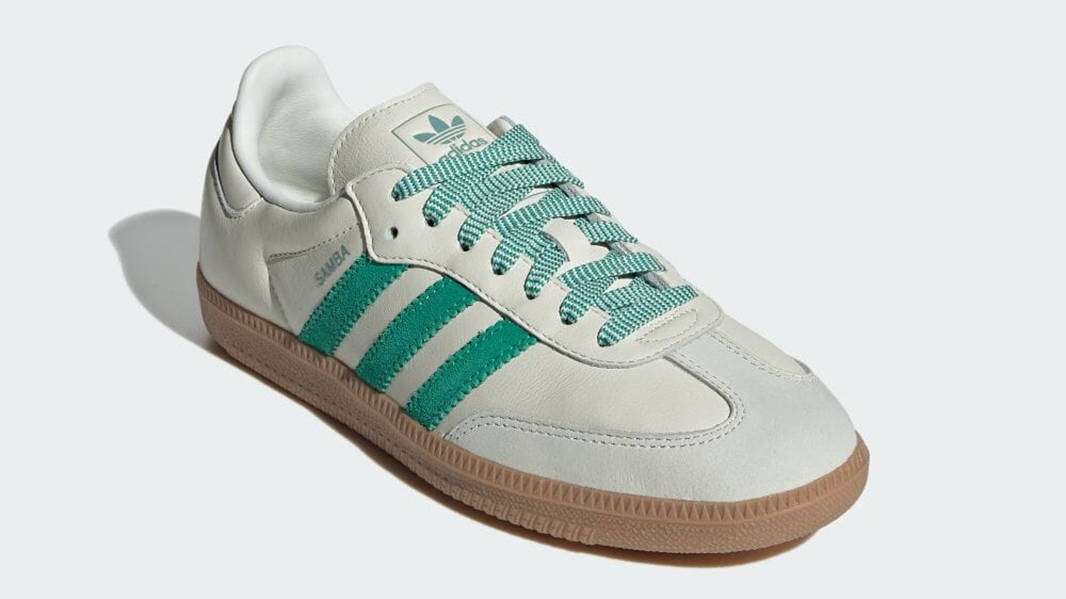 adidas Samba OG Off White Court Green JI3906 Side
