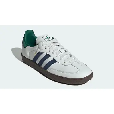 adidas Samba OG White Navy Green IH4882 front
