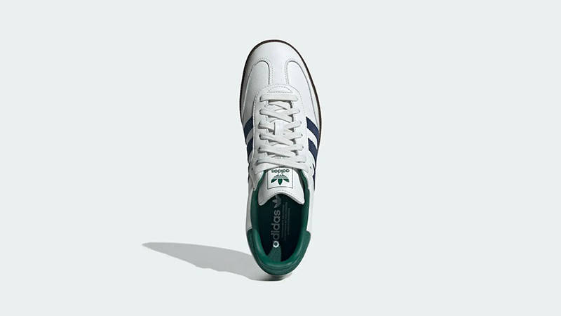 adidas Samba OG White Navy Green IH4882 middle