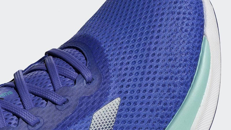 adidas Supernova Stride Cobalt Blue Flash Aqua Closeup