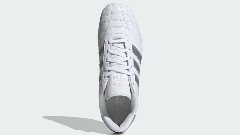 adidas Taekwondo Lace White Silver Metallic Middle