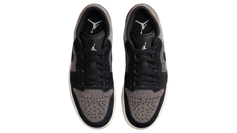 Air Jordan 1 Low Black Denim Gum HJ4360-001 middle