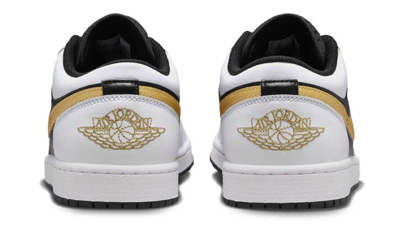 Air Jordan 1 Low Gold Swoosh Back