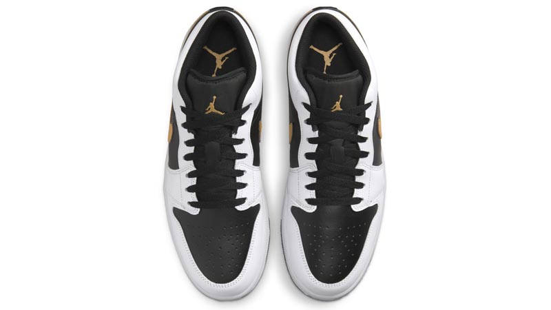 Air Jordan 1 Low Gold Swoosh Middle