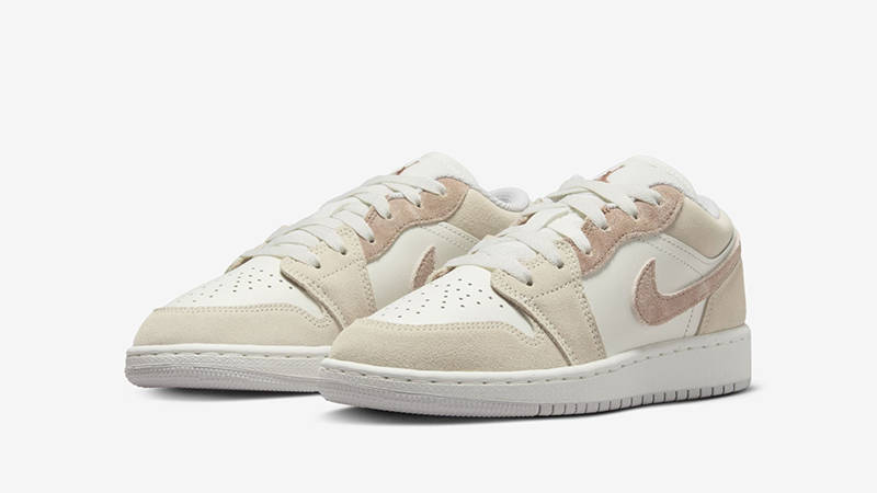 Air Jordan 1 Low GS Light Brown White HF1863-200 front