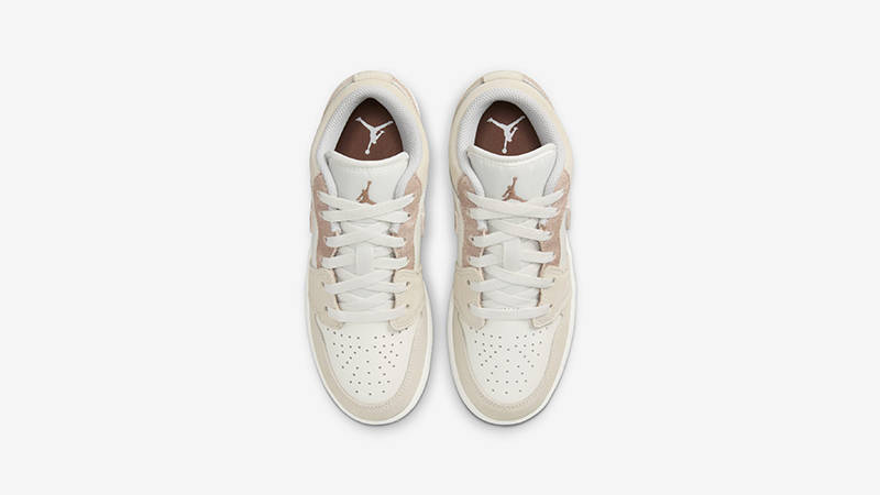 Air Jordan 1 Low GS Light Brown White HF1863-200 middle