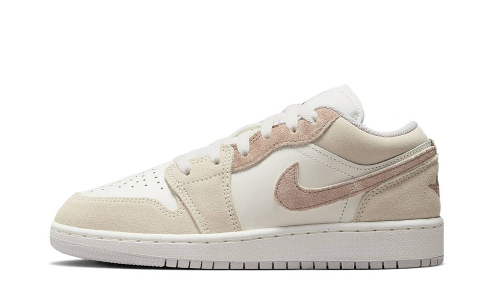 Air Jordan 1 Low GS Light Brown White