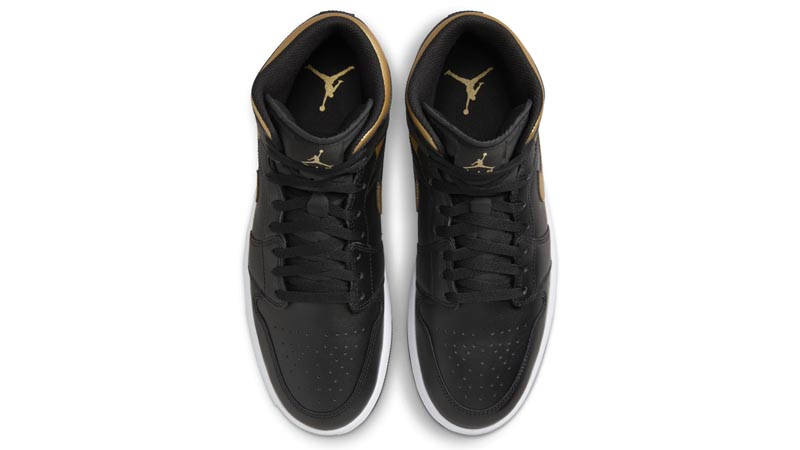 Air Jordan 1 Mid Black Metallic Gold | Where To Buy | DQ8426-071
