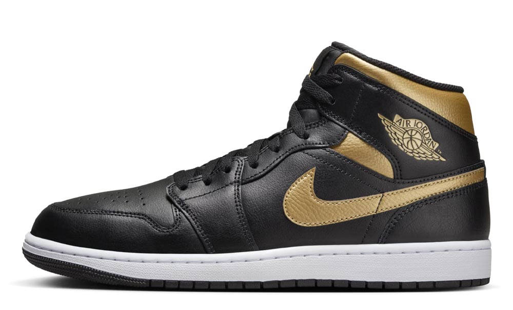 black and gold suede jordans