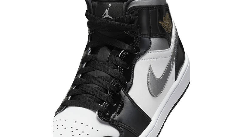 black white silver jordans
