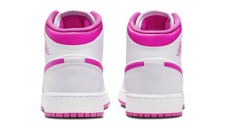 Air Jordan 1 Mid GS Fire Pink Back