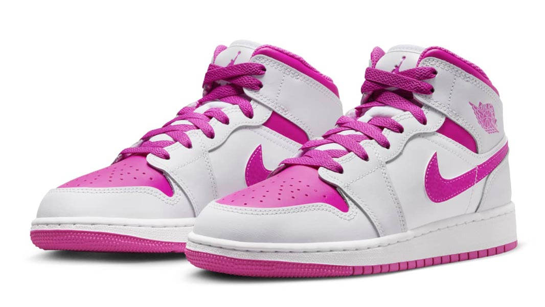 Air Jordan 1 Mid GS Fire Pink Front