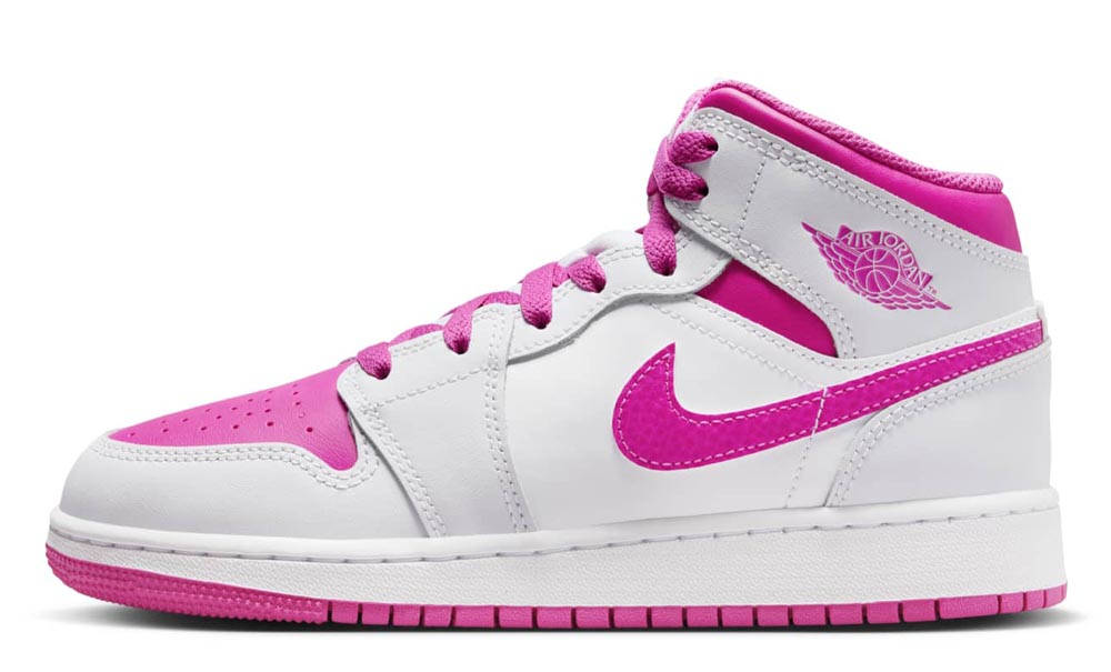 Air Jordan 1 Mid GS Fire Pink