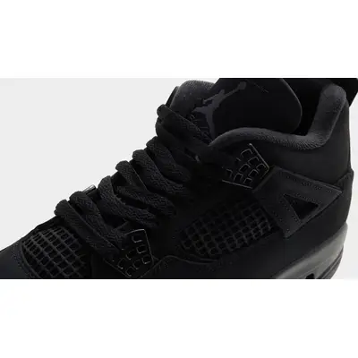 Air Jordan 4 Black Cat 2025 Closeup