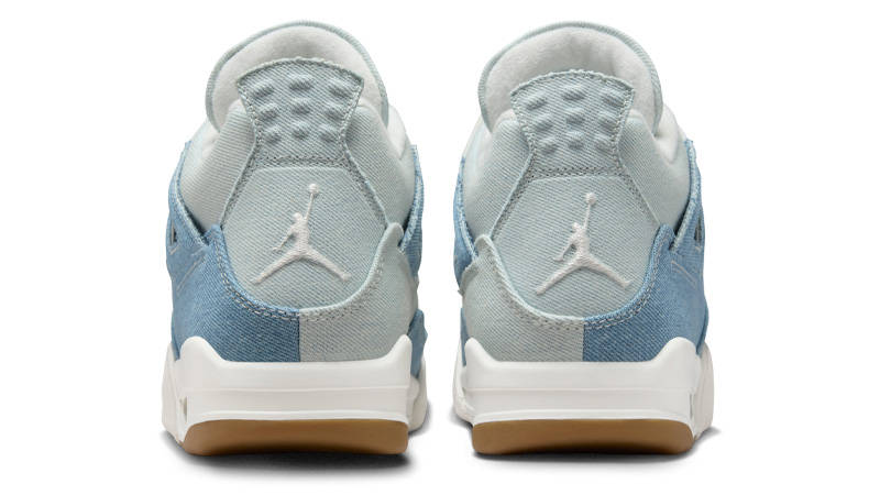 Air Jordan 4 Denim Worn Blue Back