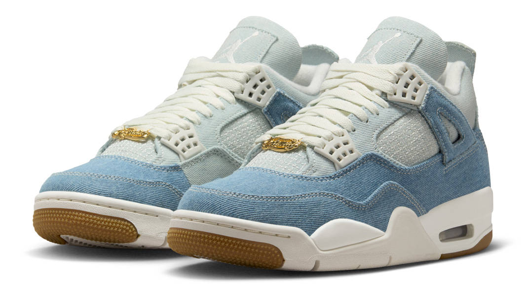 Air Jordan 4 Denim Worn Blue Front