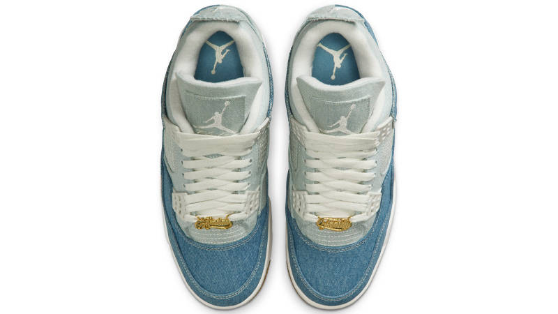 Air Jordan 4 Denim Worn Blue Middle