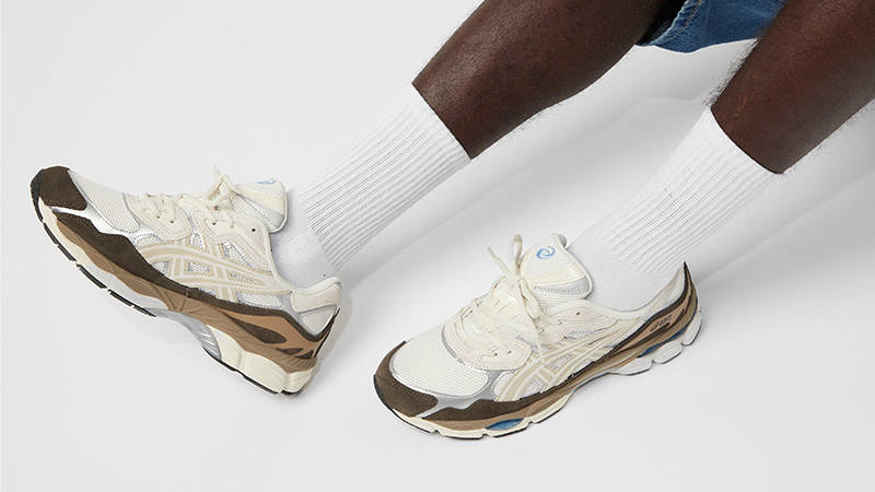 ASICS Gel-NYC Cream Mocha 1203A383-103 on foot