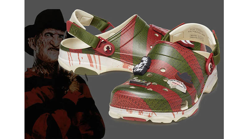 Crocs Clog Horror Pack Freddy Krueger closeup