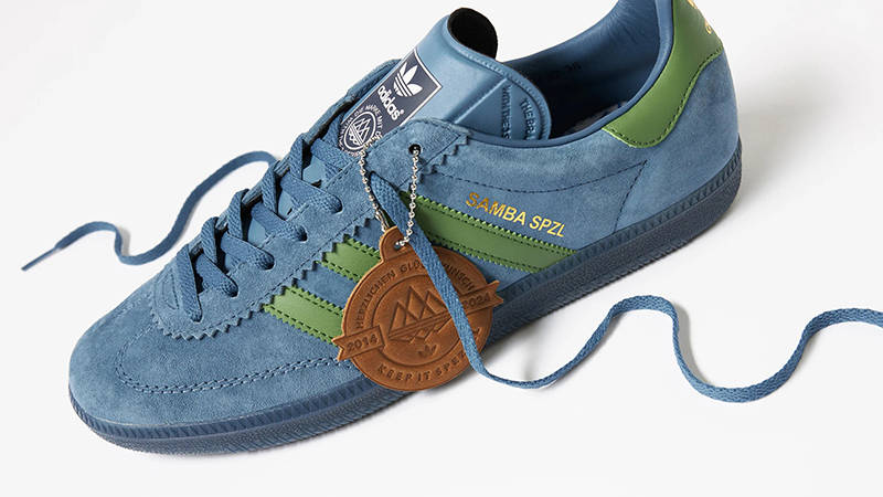 END. x adidas Spezial Deco By the Sea Soft Blue IH9926 front