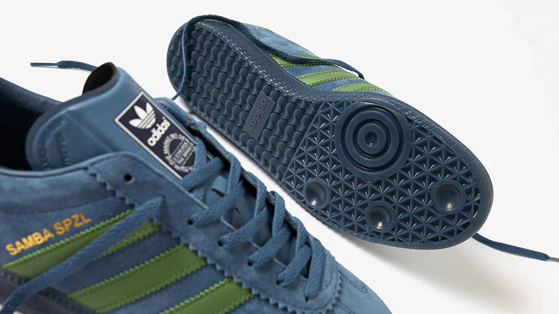 END. x adidas Spezial Deco By the Sea Soft Blue IH9926 tongue