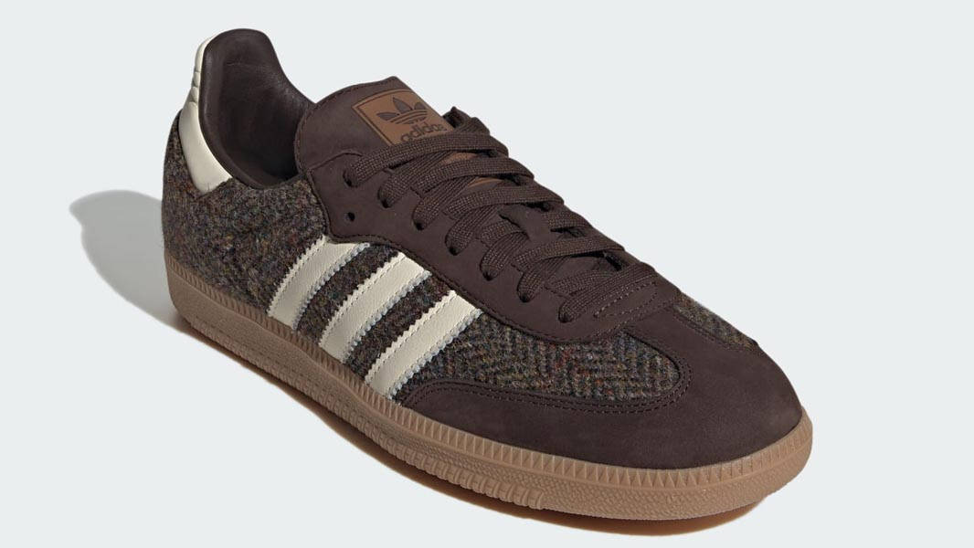 Harris Tweed x adidas Samba OG Dark Brown | ID1450 | The Sole Supplier
