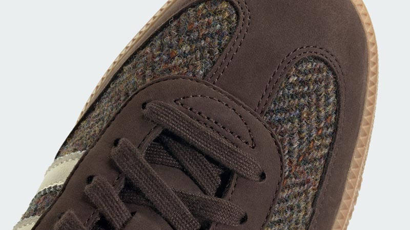 Harris Tweed x adidas Samba OG Dark Brown | ID1450 | The Sole Supplier