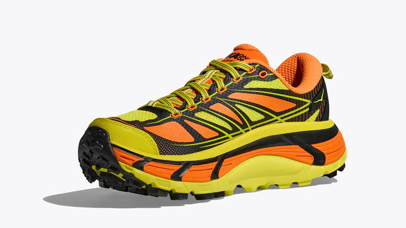 Hoka Mafate Speed 2 Electric Tangerine side