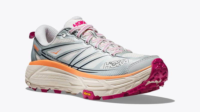 Hoka Mafate Speed 2 White Ice flow side