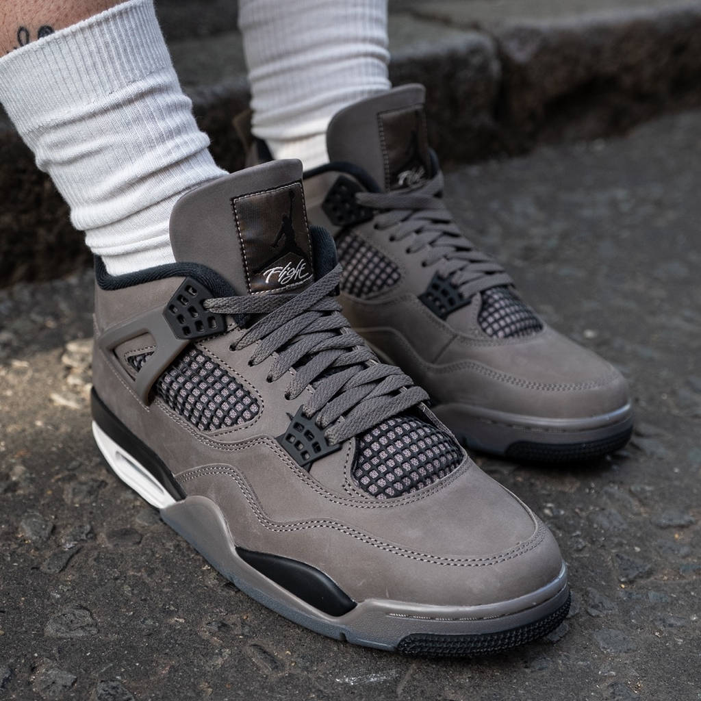 Air Jordan 4 Cave Stone On Foot