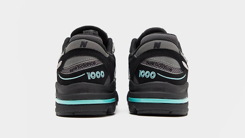 New Balance 1000 Black Teal M1000JR back
