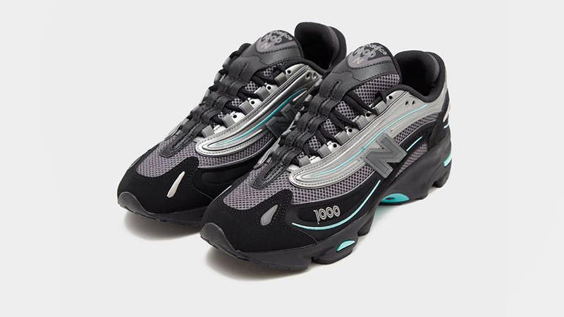 New Balance 1000 Black Teal M1000JR front