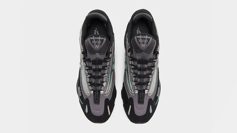New Balance 1000 Black Teal M1000JR middle