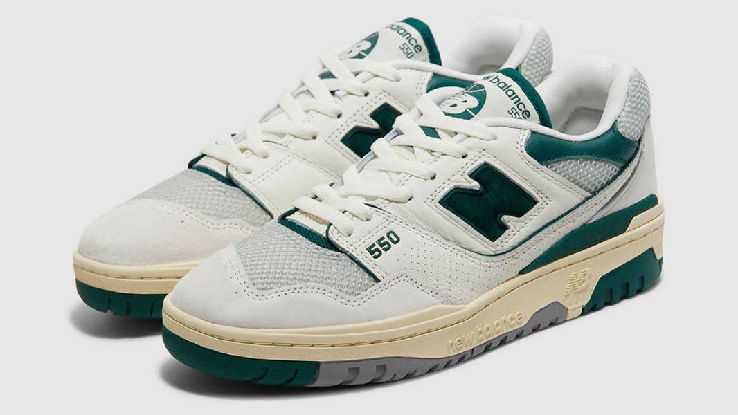 New Balance 550 Sea Salt Pack Marsh Green Front