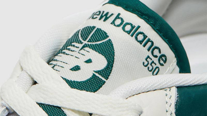 New Balance 550 Sea Salt Pack Marsh Green Tongue