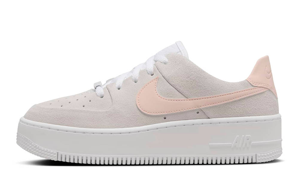 Nike air force 1 sage low women's pink tick hotsell