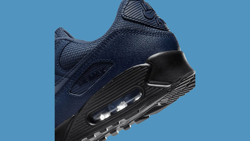 Nike Air Max 90 Midnight Navy Black heel