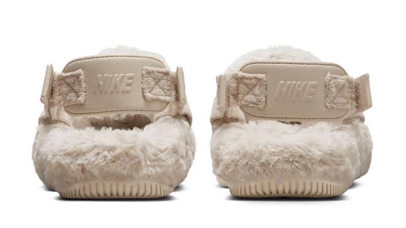 nike sandals with fur