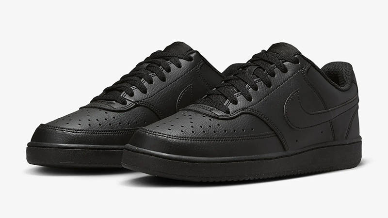 Nike Court Vision Low Next Nature Triple Black DH2987-002 front