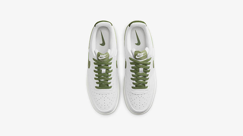 Nike Court Vision Low White Oli Green FJ5480-100 middle
