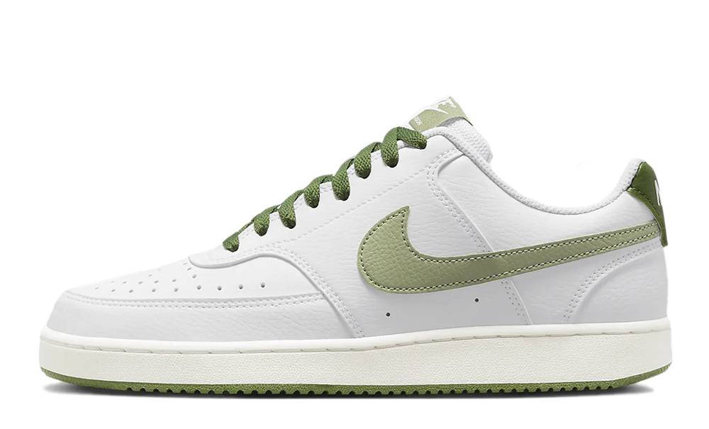 Nike Court Vision Low White Oli Green FJ5480-100 -
