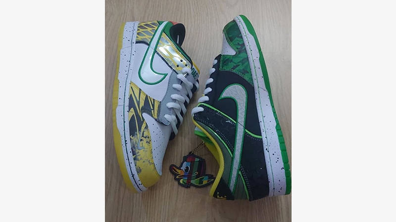 Nike Dunk Low What The Ducks Of A Feather White Multi HV1454-100 from top
