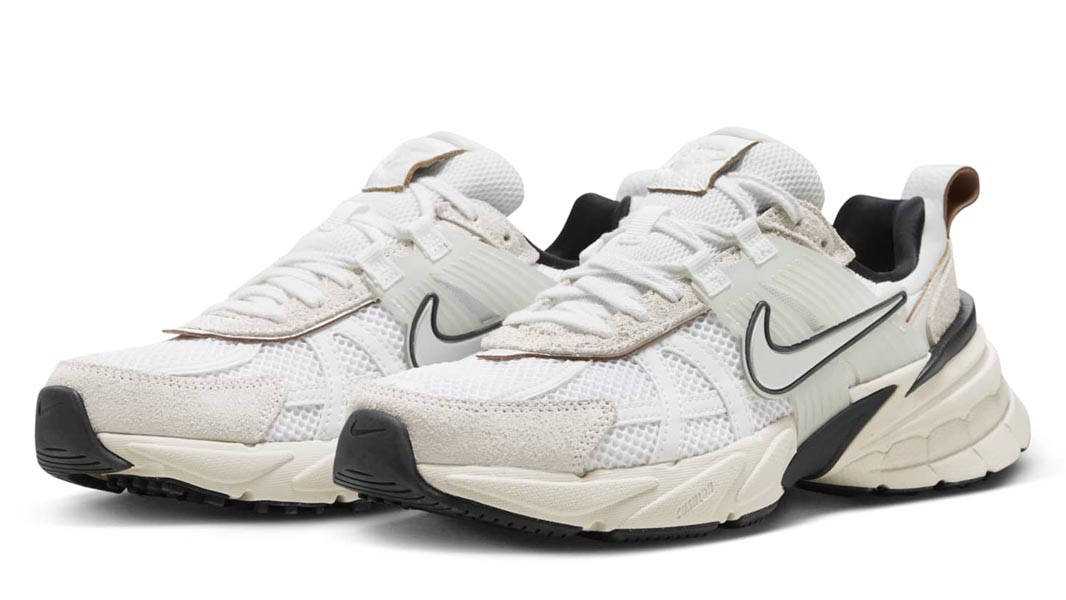 Nike V2K Run White Light Orewood Brown Front