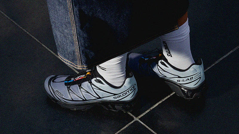 Salomon XT-6 Chromatic Blue Fog L47590800 on foot