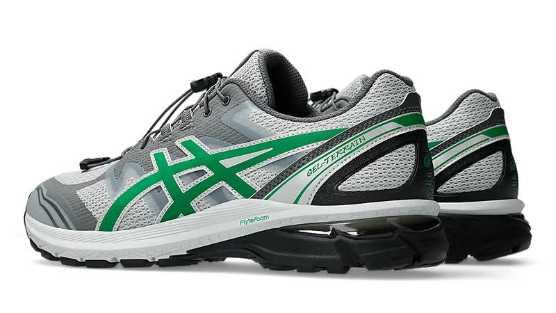 SAN SAN GEAR x ASICS Gel-Terrain Grey Violet Jolly Green 1203A527-020 Side
