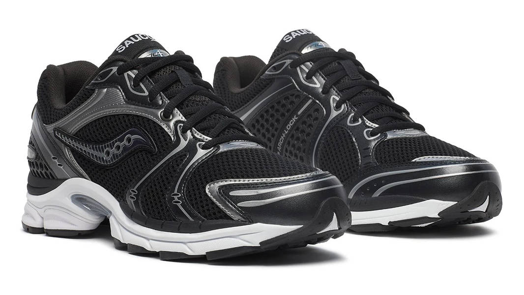 Saucony Progrid Triumph 4 Black Silver S70841-2 Side