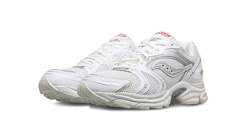 Saucony Progrid Triumph 4 White Silver S70841-1 front